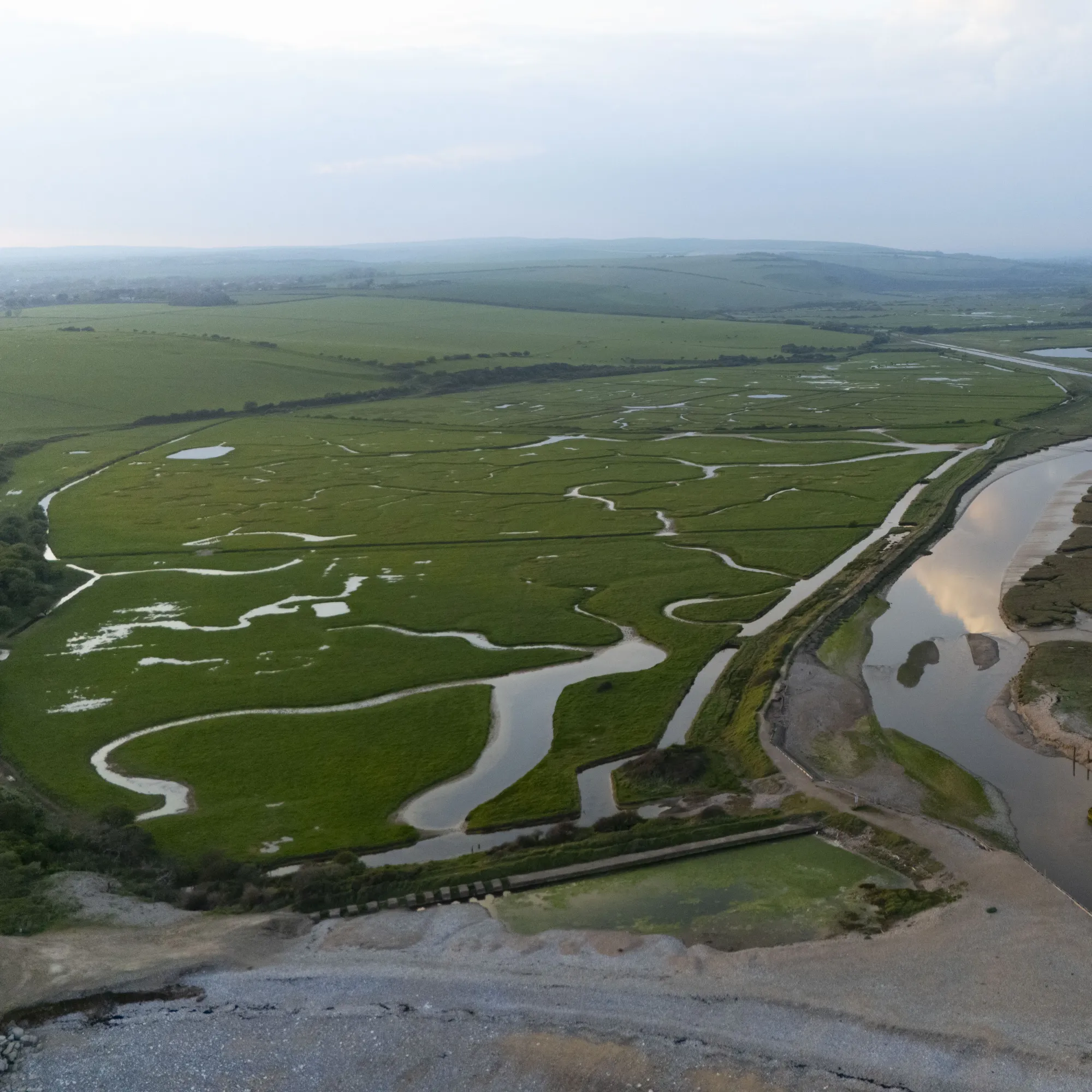 The seven sisters water ways, winding rivers and greenery